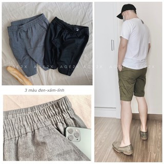 Quần Short kaki Nam  Chính Hãng AGE2X, Chất KaKi Cotton Mềm Xịn, Siêu Thấm, Siêu Bền Bỉ, Hàng VNXK Chất Lượng Cao