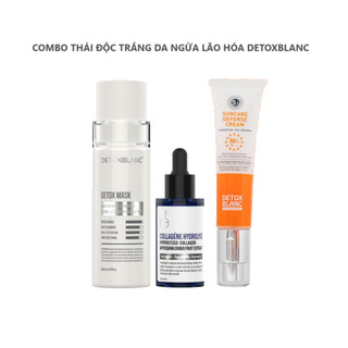 Combo thải độc trắng da ngăn ngừa lão hóa Detoxblanc