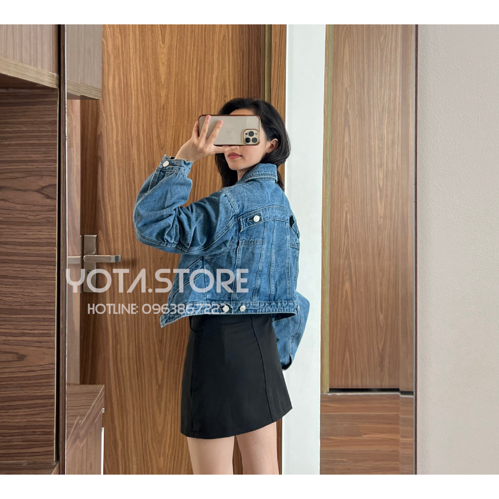 Áo khoác jeans croptop - G020