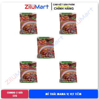 Mì Thái Lan Mama hương vịt (combo 5 gói) loại 55g