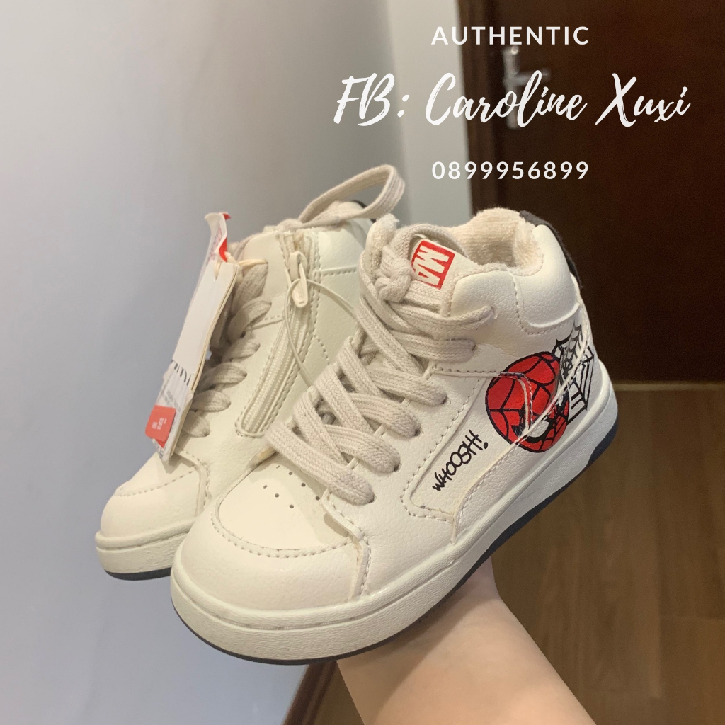 Giày Sneaker cao cổ họa tiết Marvel cho bé trai