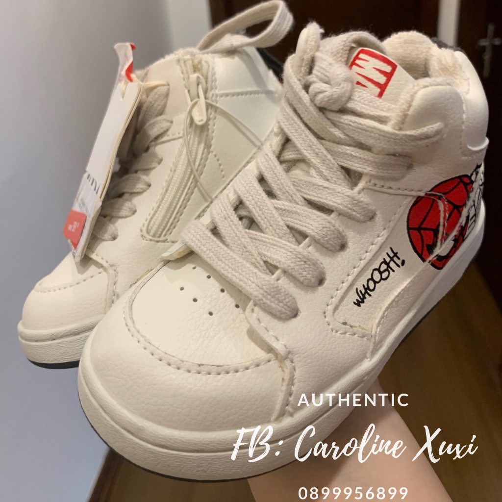 Giày Sneaker cao cổ họa tiết Marvel cho bé trai