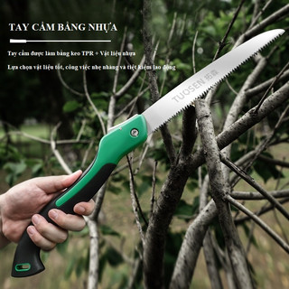 Cưa Gỗ, Cưa Cành Cầm Tay Cao Cấp lưỡi dài 240mm, cưa cành cán xếp, cưa gấp gọn an toàn lưỡi dạng 3D tăng độ sắc bén