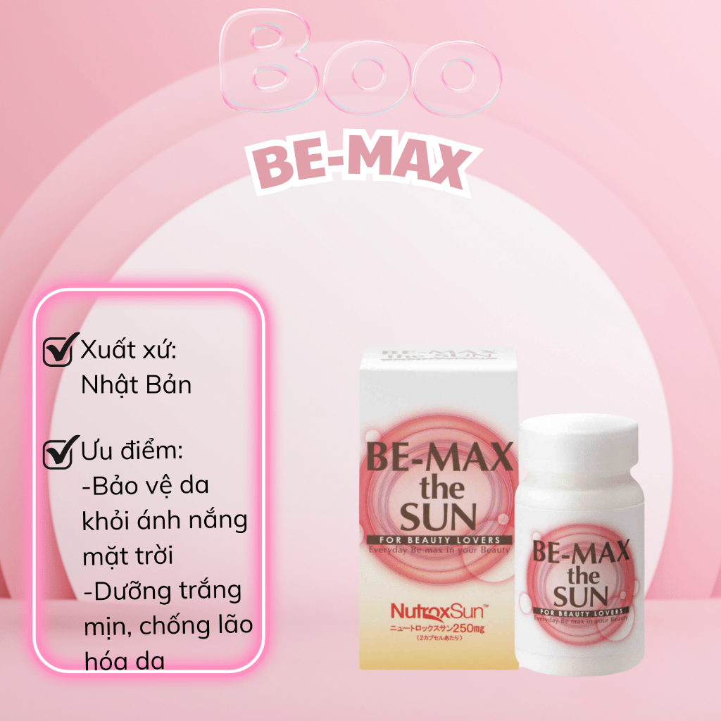 Viên Uống Chống Nắng Nội Sinh Be Max The Sun