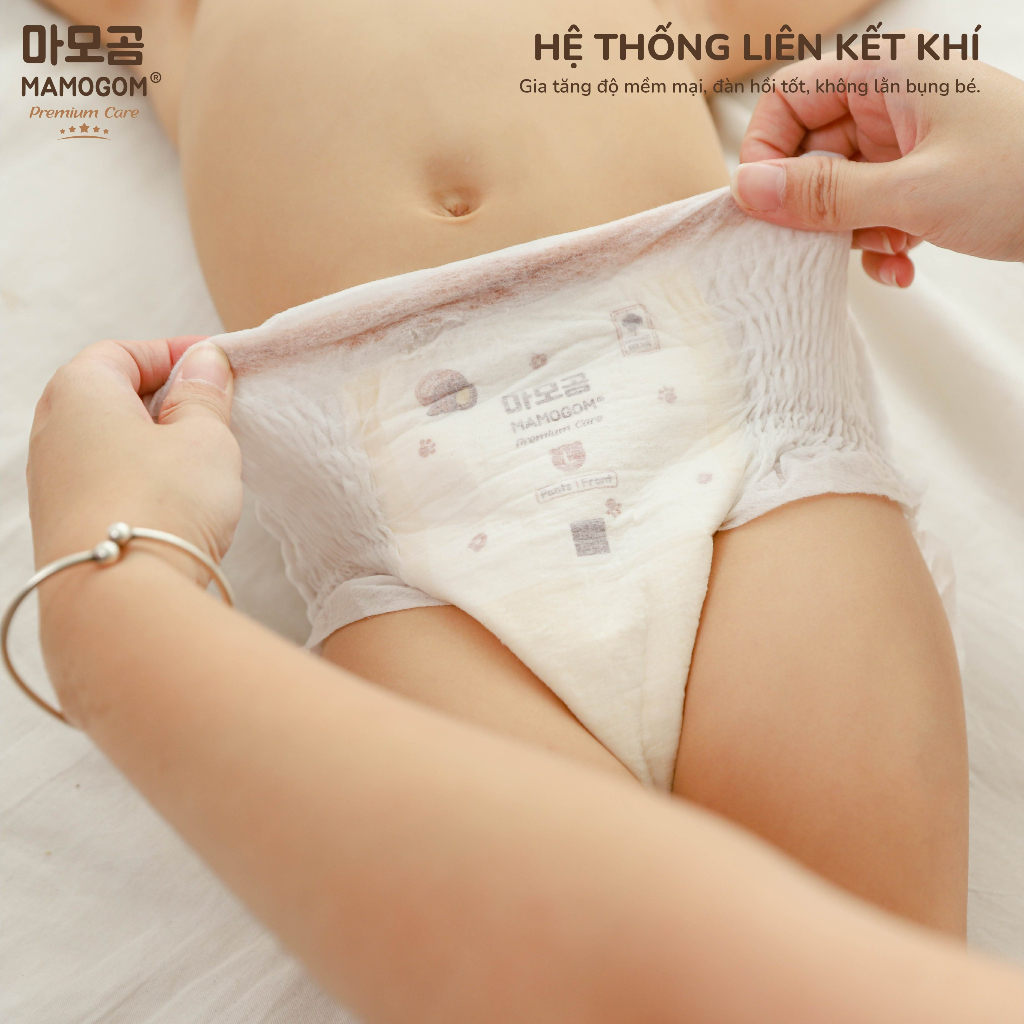Tã/Bỉm hữu cơ MAMOGOM Premium công nghệ Hàn dán/quần S62/M52/M48/L44/XL40/XXL38 (Chọn đúng quà tương ứng số lượng}
