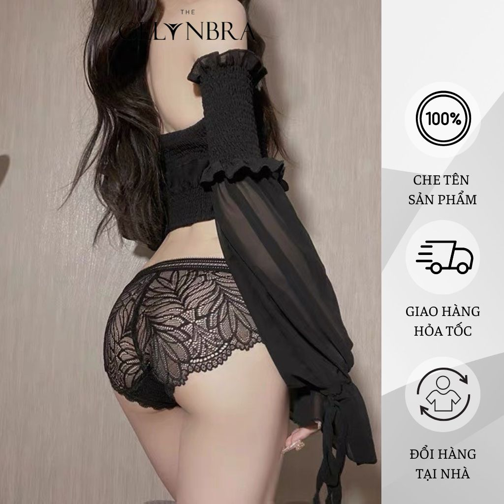 Quần lót ren hoa mềm ôm nửa mông sexy THE CELYNBRA - QL60