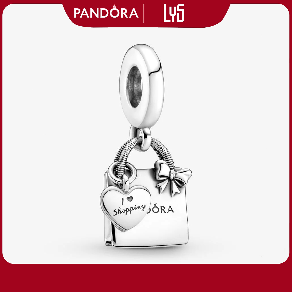 Charm bạc Pandora Moments hình túi mua sắm Pandora 1317