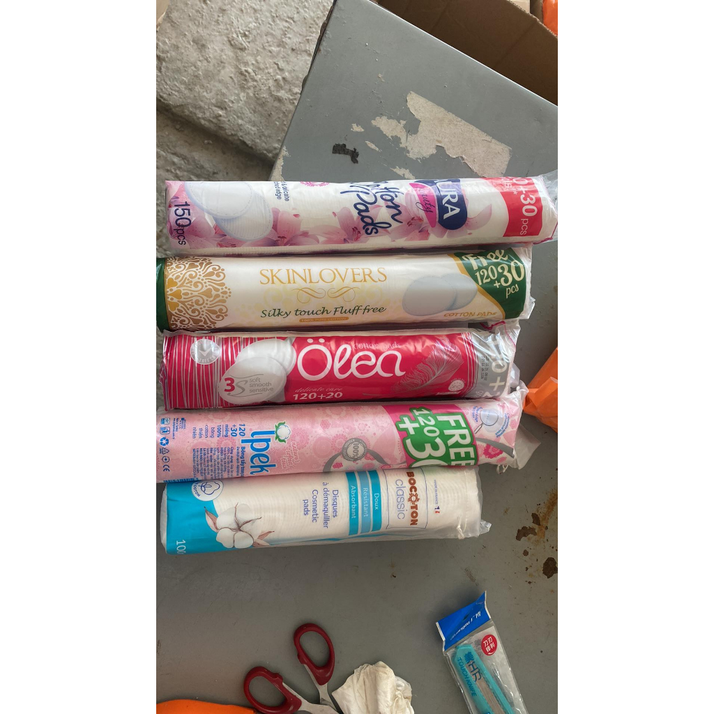 Combo Bông tẩy trang Olea 120+20 miếng