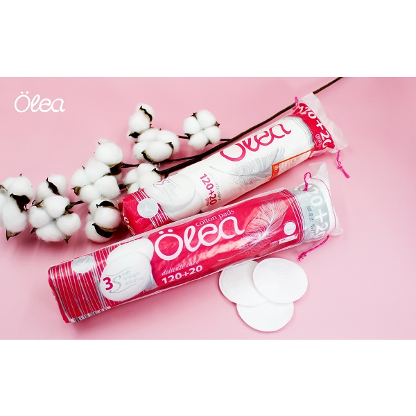 Combo Bông tẩy trang Olea 120+20 miếng
