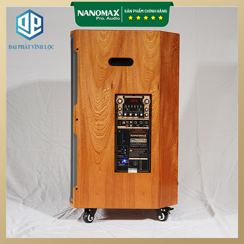 Loa Kéo Karaoke Công Suất Lớn 850w Nanomax K-186 Bass 40cm Tặng Kèm Cặp Micro Hát Karaoke Cao Cấp | Loa Kéo Giá Rẻ