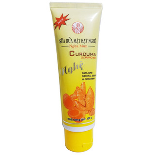 Sữa rửa mặt nghệ tharakao có hạt 100g