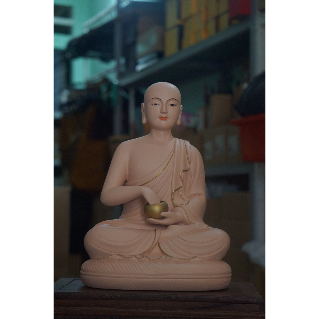 Tượng Thánh tăng Sivali 20cm nhựa composite sơn vẽ tay thủ công cao cấp