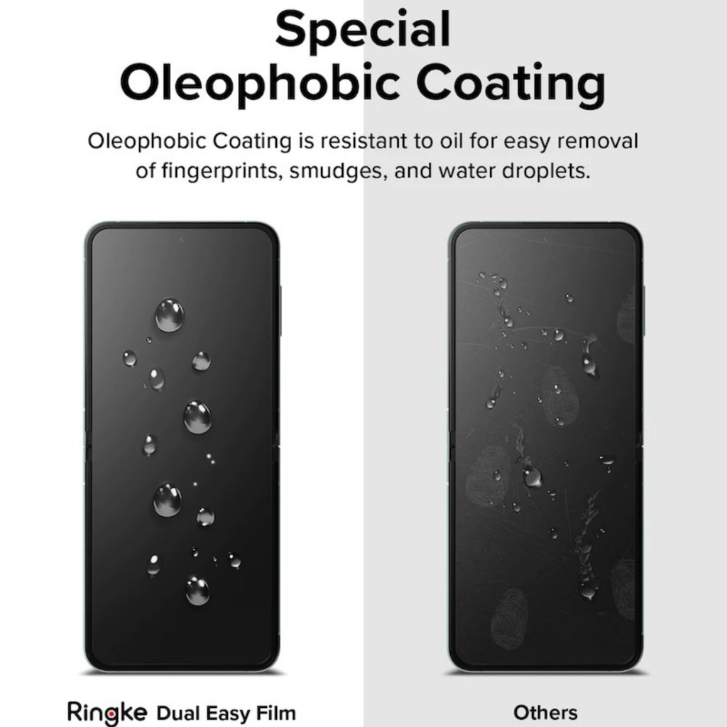 Bộ Dán Dẻo Màn Hình Trong Suốt Ringke Dual Easy Film Dành Cho Samsung Galaxy Z Flip 5  - Hàng Chính Hãng