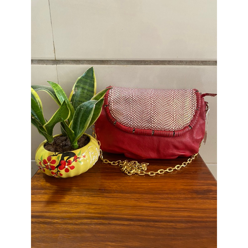 Túi si Mỹ da thật