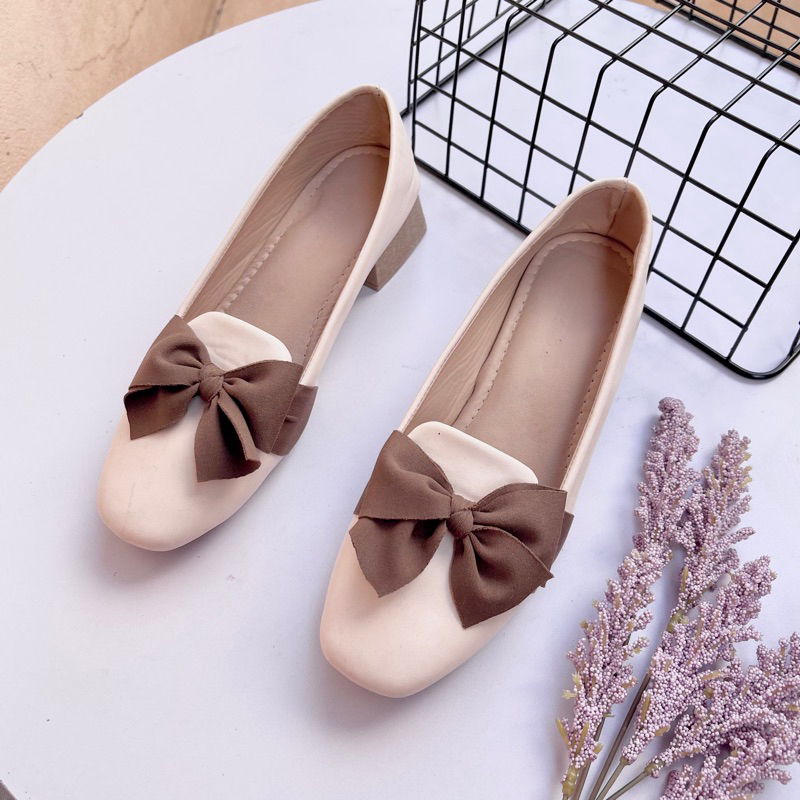 GIÀY BÚP BÊ NỮ NƠ mũi vuông 3P Thiên An TA13