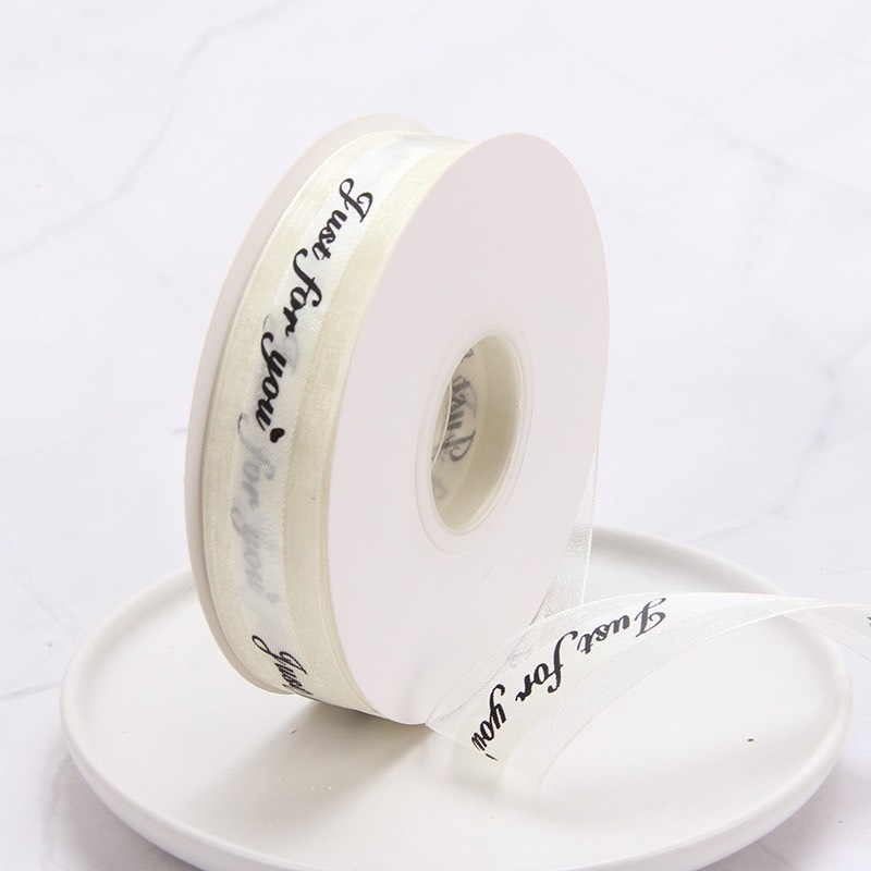 Ruy Băng Lụa In Chữ Just For You Dùng Trang Trí Hộp Quà, Gói Hoa, Trang Trí Lọ Chữa Lành Sáng Tạo