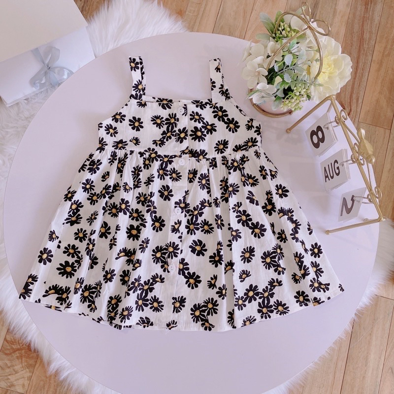 Vays 2 dây hoa cúc cho bé gái