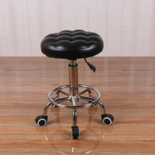 Ghế xoay múi không tựa cho Spa - Đen