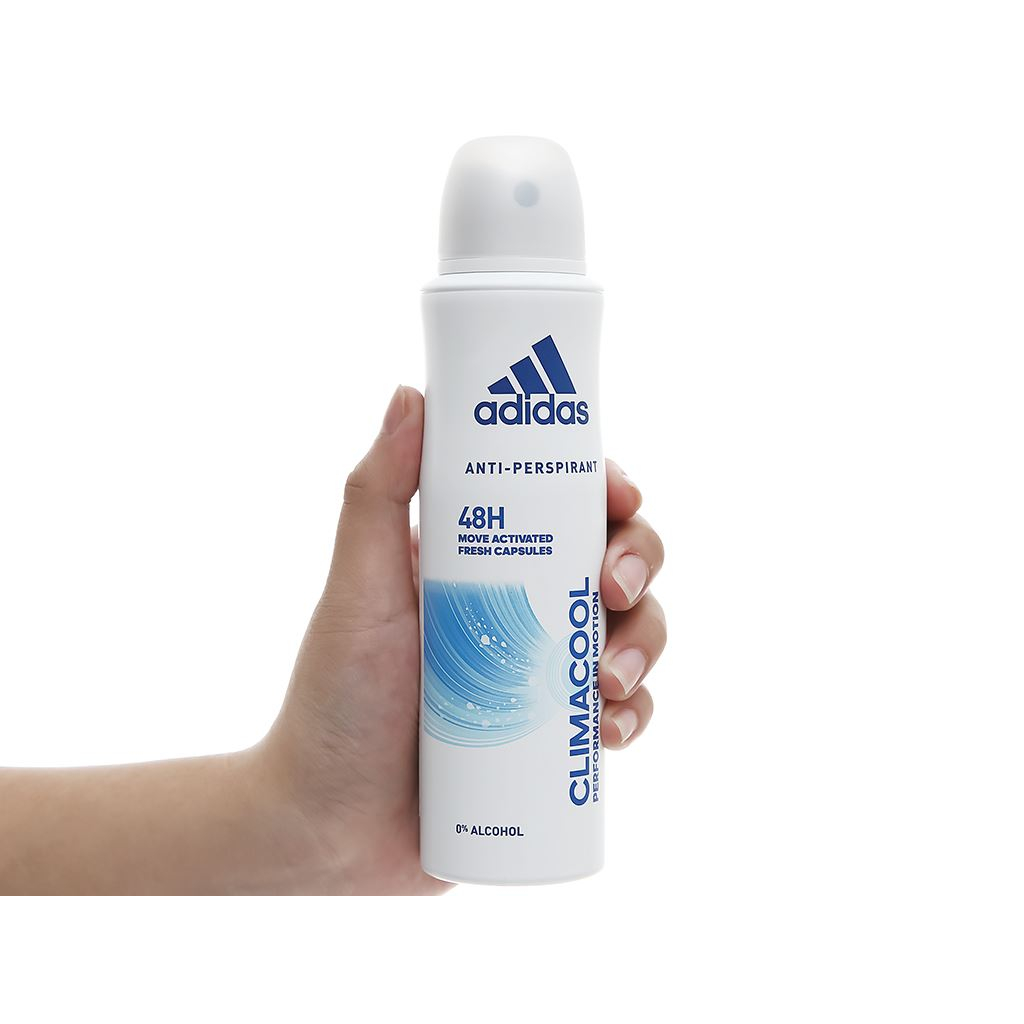 Xịt khử mùi toàn thân nữ Adidas Climacool ngăn mồ hôi 150ml