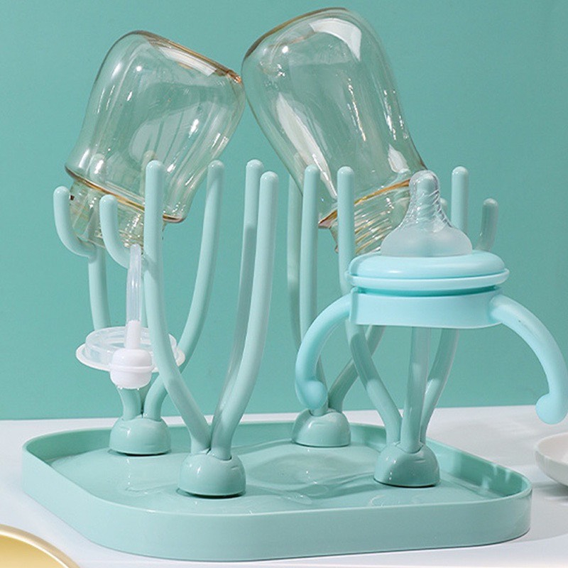 Khay úp bình sữa , núm ti đơn giản dễ tháo lắp