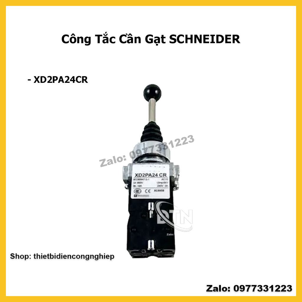 Công Tắc Cần Gạt 2 Hướng Hồi SCHNEIDER XD2PA24CR