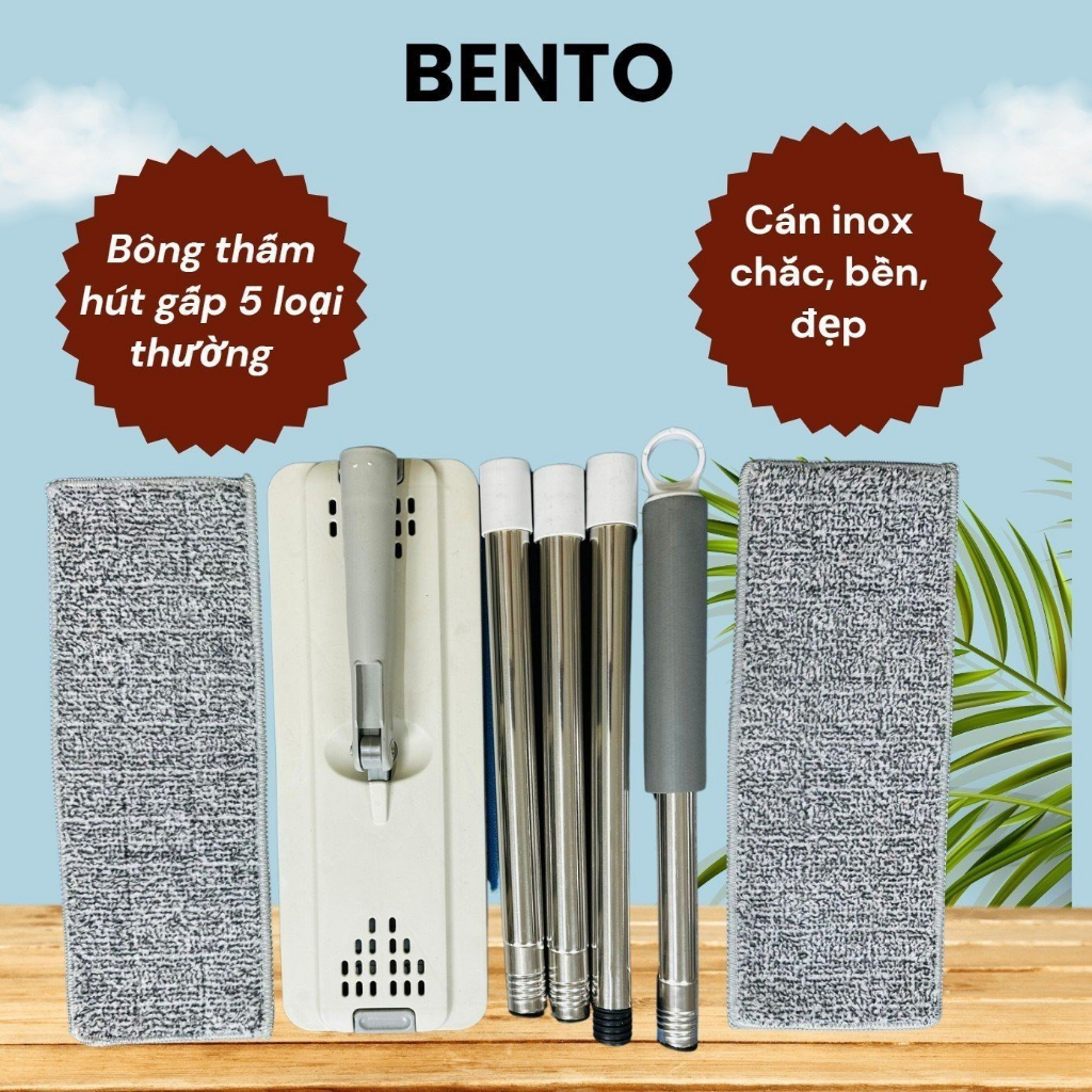 Bộ lau nhà tự vắt Bento Thailand -bảo hành 6 tháng