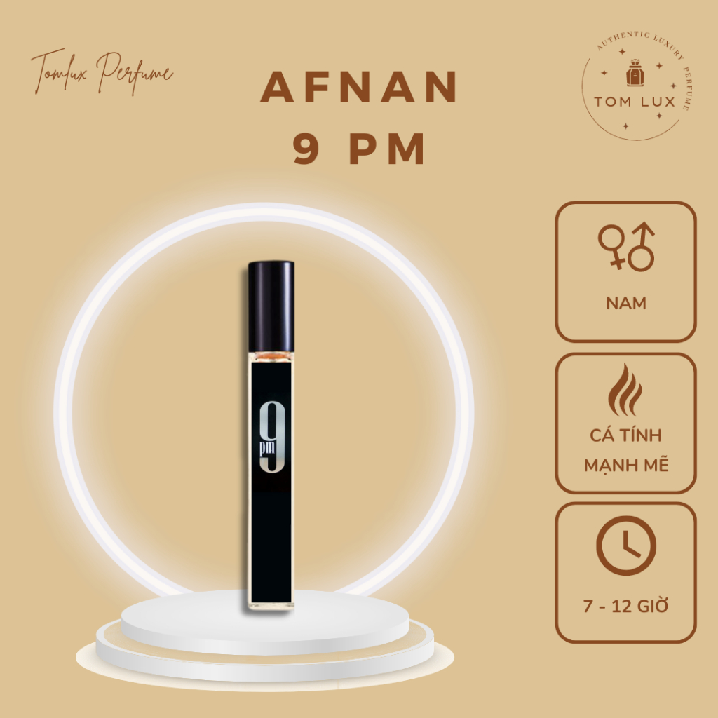 Nước Hoa Nam Afnan 9PM EDP TomLux 10ml
