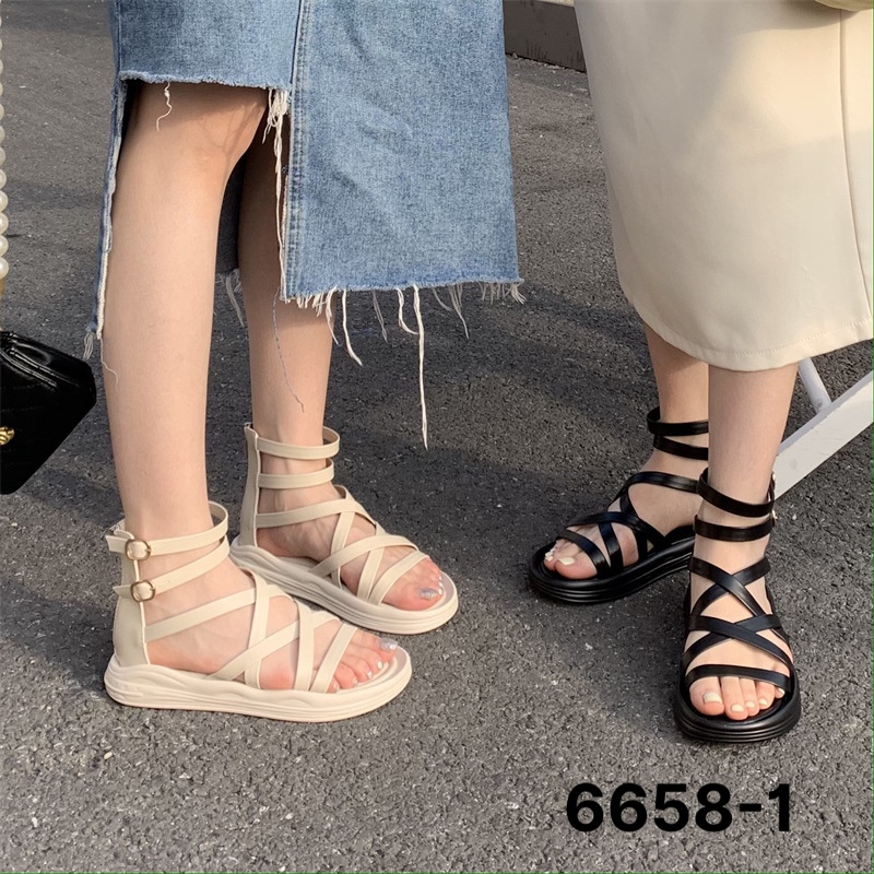 Bốt /boots cao cổ chiến binh khóa kéo sau gót vuông cao 5p fulbox 793-1 HACHI SHOES