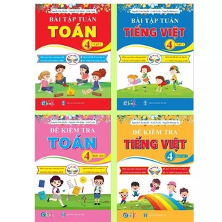 Sách - Đề Kiểm Tra Và Bài Tập Tuần Toán Và Tiếng Việt Lớp 4 - Cánh Diều - Học Kì 1