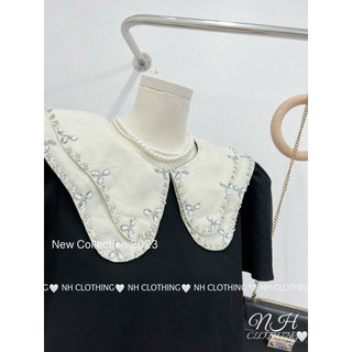 Váy cổ tầng đính đá sm