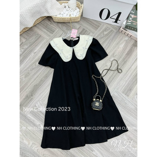 Váy cổ tầng đính đá sm