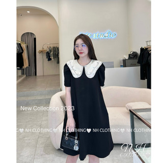Váy cổ tầng đính đá sm