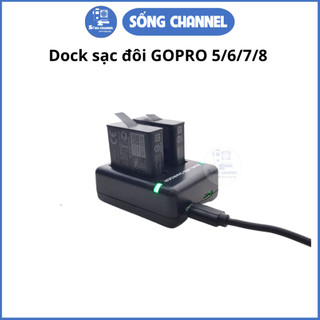 Dock Sạc Đôi Cho Gopro 5/6/7 [SỐNG CHANNEL]