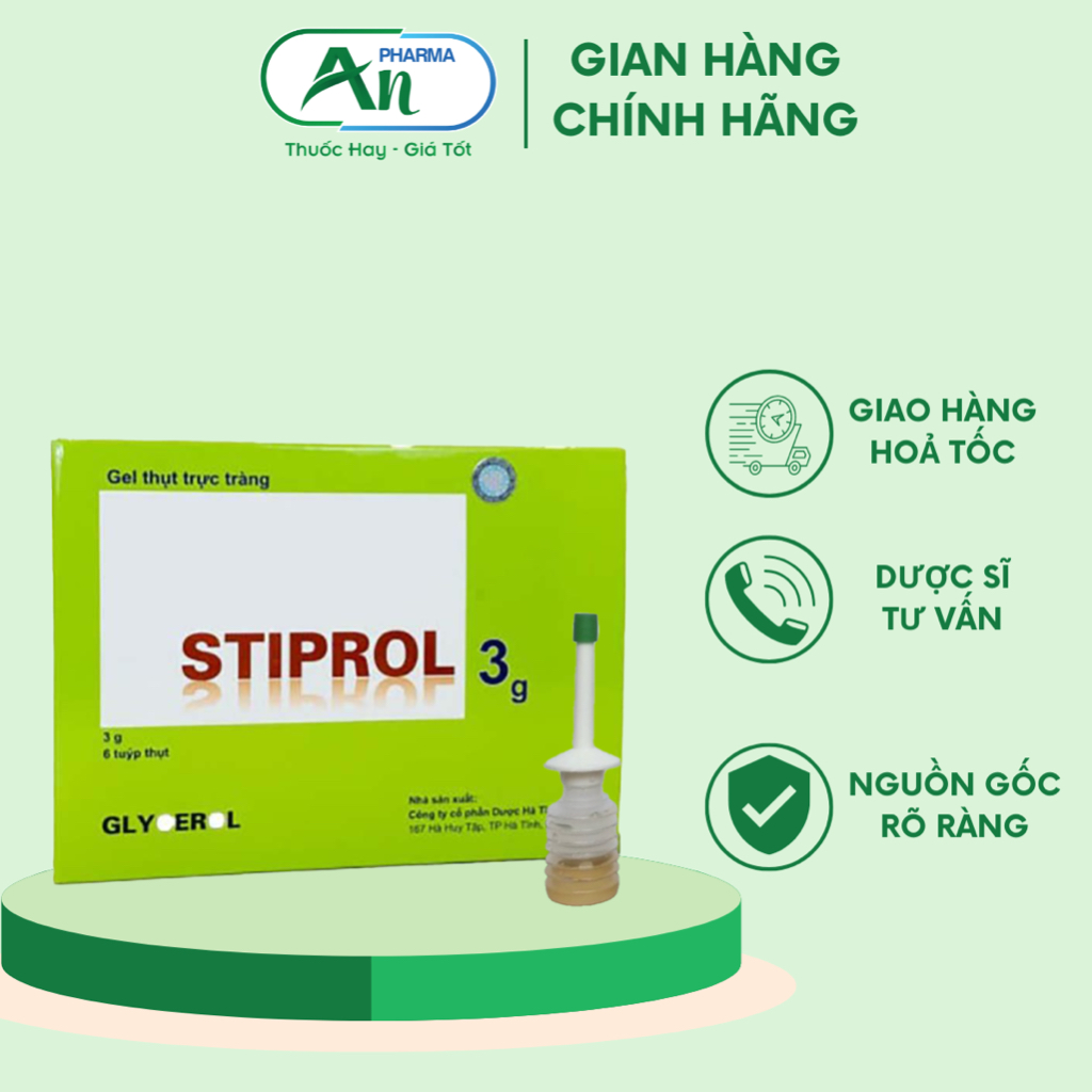 Ống Bơm trực tràng giảm táo bón Stiprol - 1 ống