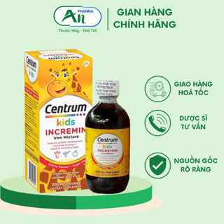 Siro Centrum Kids cho trẻ biếng ăn - Chai 200ml mẫu mới