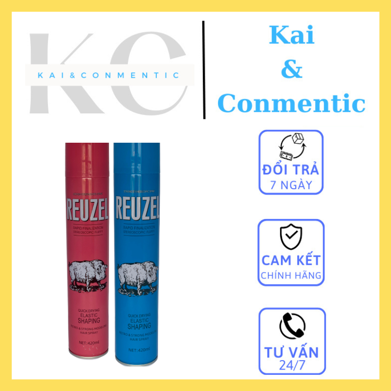 Gôm, keo xịt Tóc Reuzel Spray 420ml. Dành Cho Nam Nữ