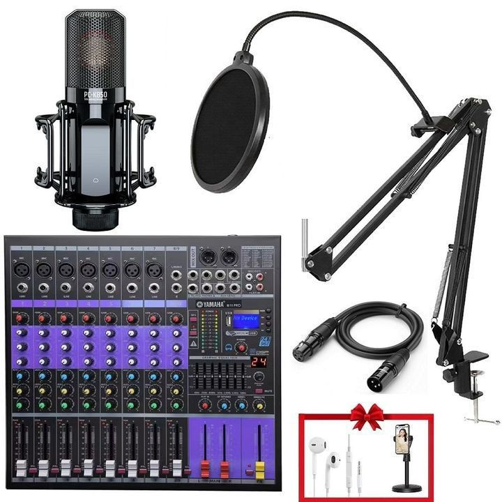 Bộ mic livestream, karaoke mic Takstar PC K850 với Mixe M11 pro