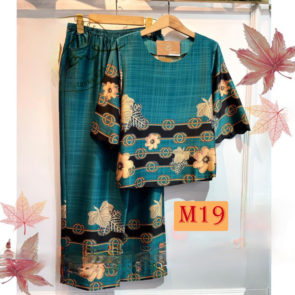 Đồ bộ nữ trung niên cho mẹ cho bà, lụa Latin cao cấp