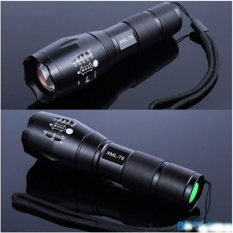 Đèn Pin Siêu Sáng mini Led XML T6 full hộp tặng kèm pin 18650 và dock sạc
