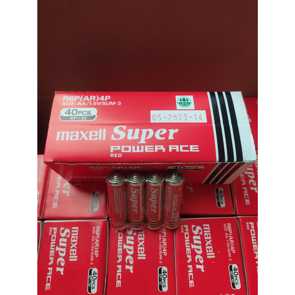 1 cặp PIN AA Maxell 2A  carbon Siêu Bền R6P  Maxell Super Power Ace
