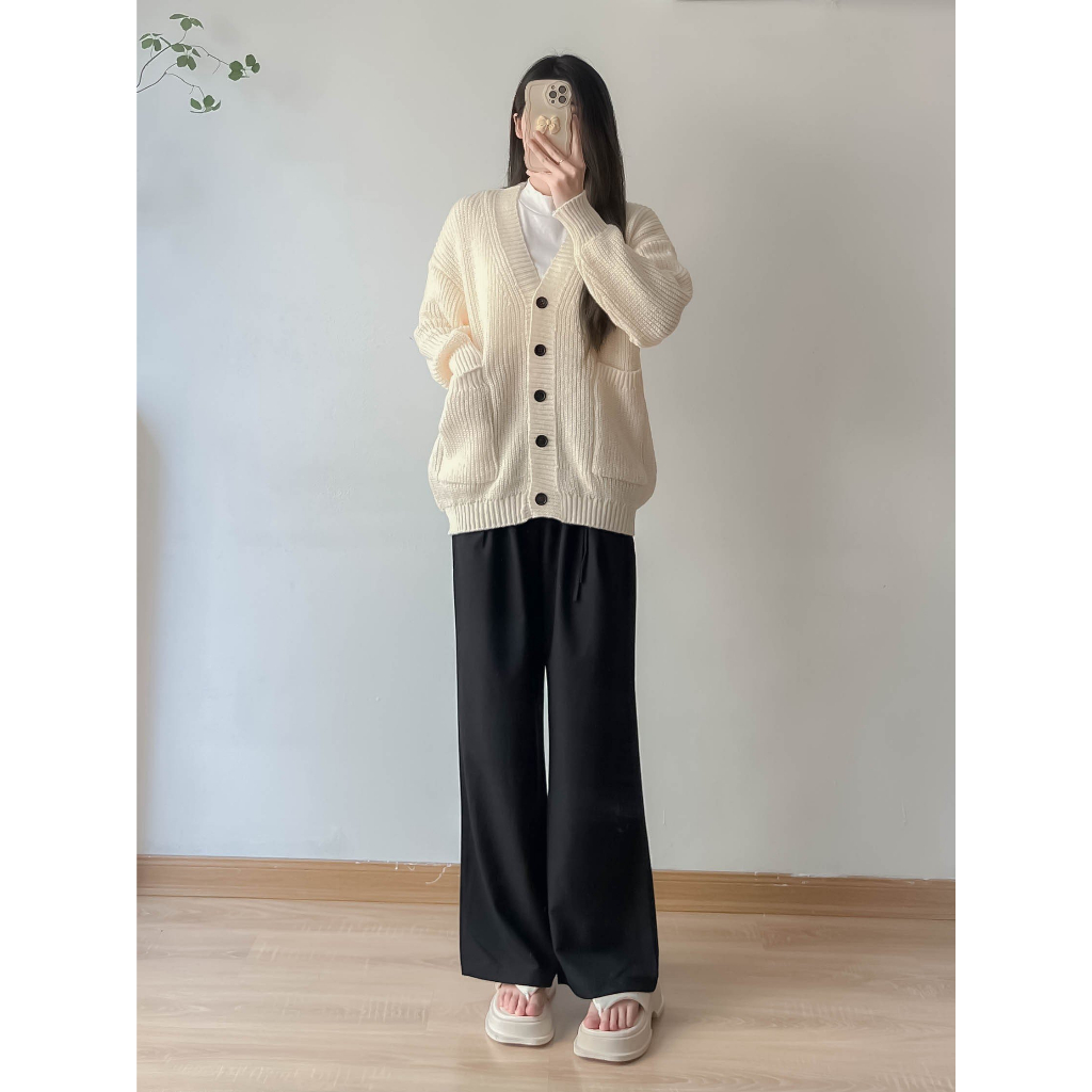 Áo len cardigan trơn - Retrostyle - CDG8836_P0K7