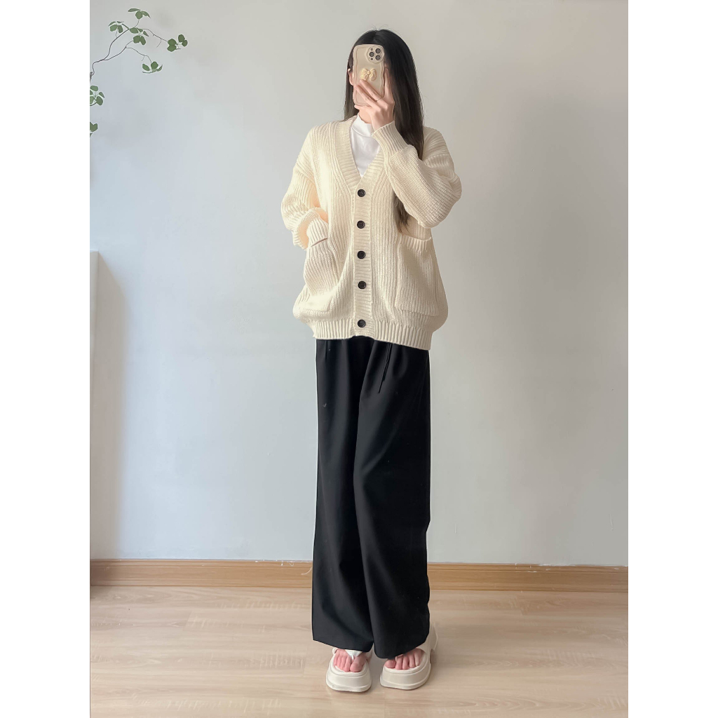 Áo len cardigan trơn - Retrostyle - CDG8836_P0K7