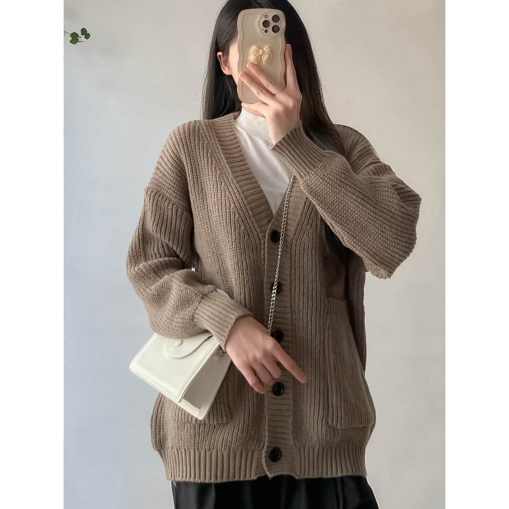 Áo len cardigan trơn - Retrostyle - CDG8836_P0K7
