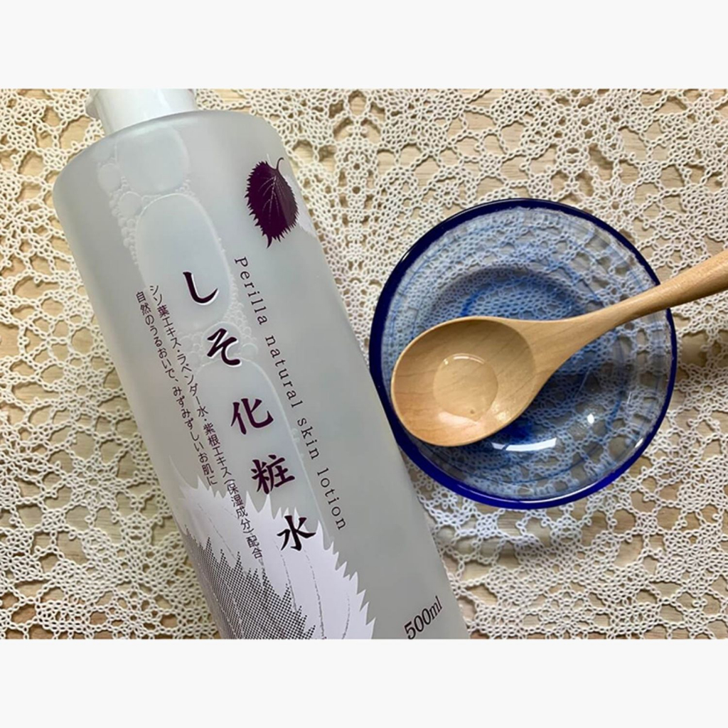 Nước hoa hồng Chinoshioya chiết xuất từ lá tía tô dưỡng da trắng hồng 500ml - Hachi Hachi Japan Shop