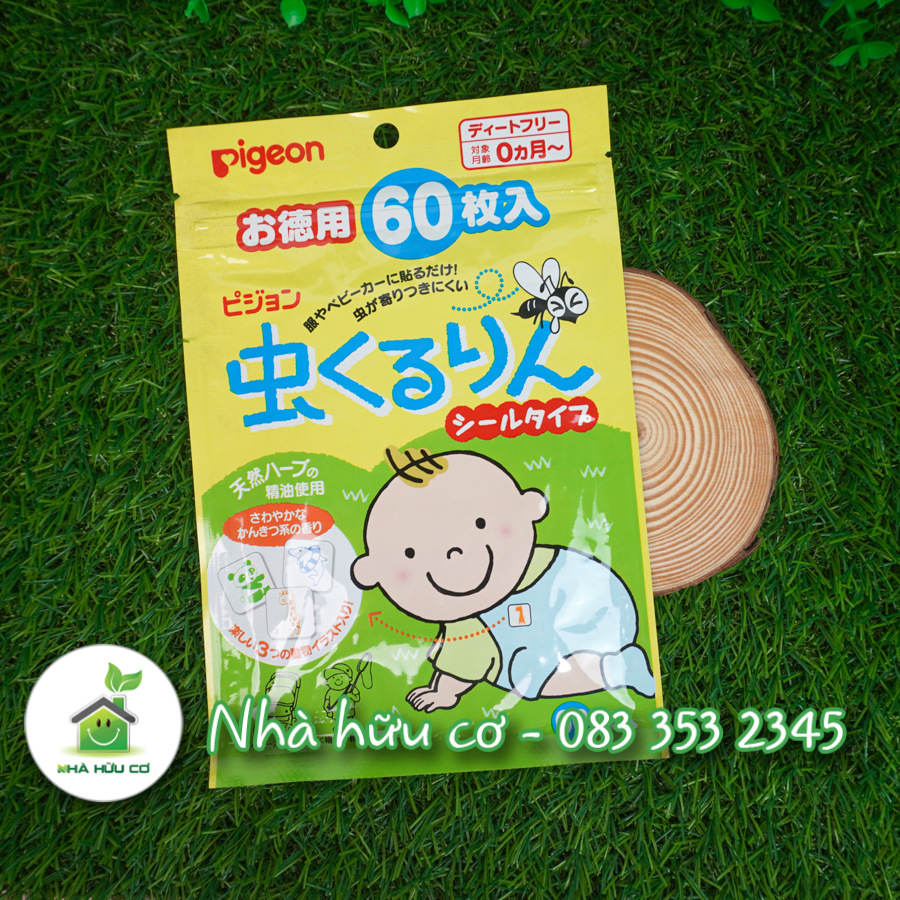 MIẾNG DÁN CHỐNG MUỖI CHO BÉ PIGEON (LOẠI 60 MIẾNG) CỦA NHẬT BẢN [DÁN MUỖI PIGEON]