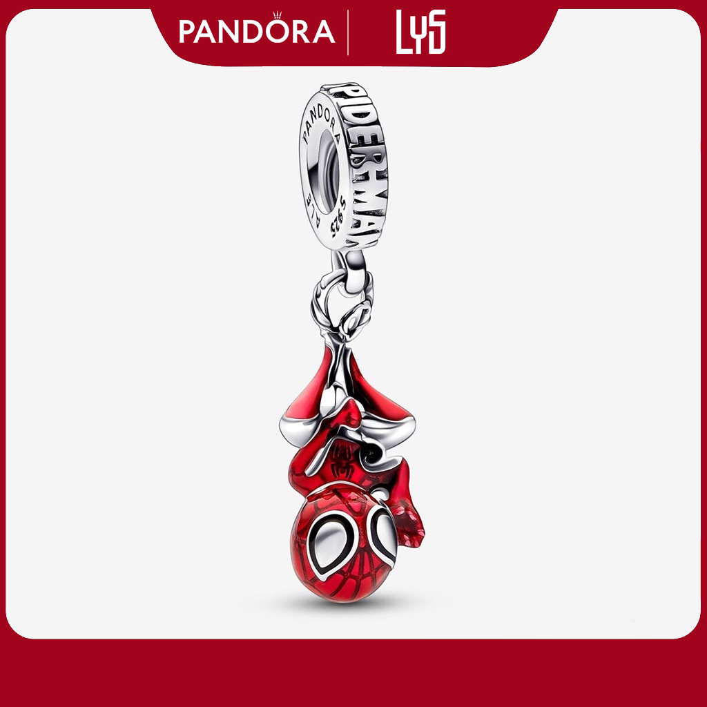 Charm treo bạc S925 Moment Marvel Người nhện đỏ 1320