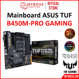 Mainboard asus tuf b450m-pro gaming socket am4, 4 khe ram ddr4, m-atx - fullbox - chính hãng bh 36 tháng !!!