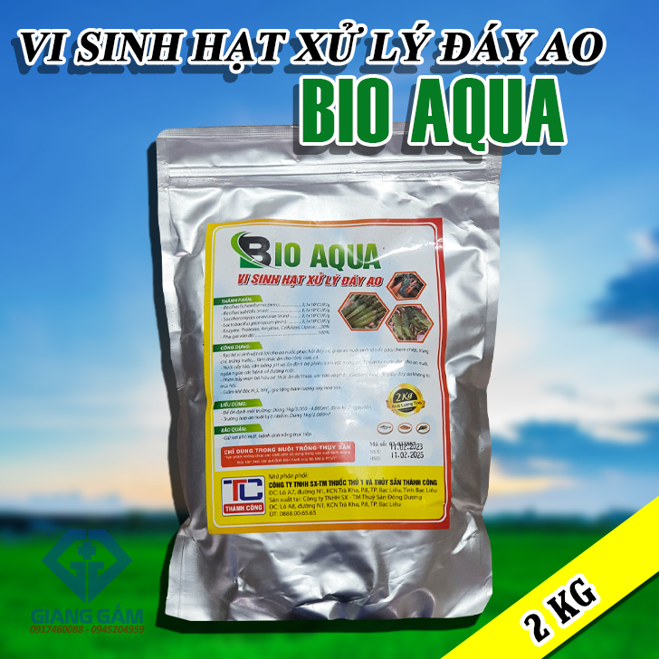 MEN VI SINH HẠT XỬ LÝ ĐÁY BIO AQUA 2KG