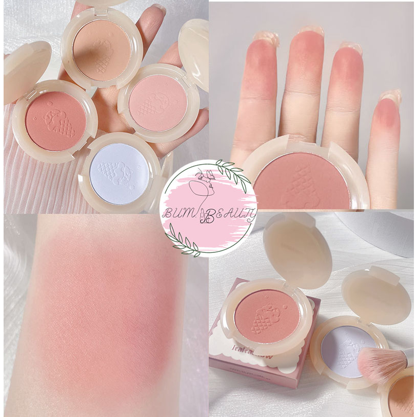 Bảng phấn má hồng nội địa Trung Kakashow màu tự nhiên mịn tinh tế, Phấn má Kakashow lâu trôi dễ đánh