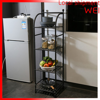 4 tầng Clip Set Rack kệ hàng trưng bày tạp hoá Kệ nhỏ Kệ bếp Kệ nhà vệ sinh Phòng ngủ Hạ cánh nhiều tầng thu nạp Bốn lớp